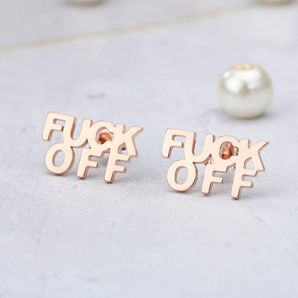 Teri's Jewels Bold Rose Gold Earrings
